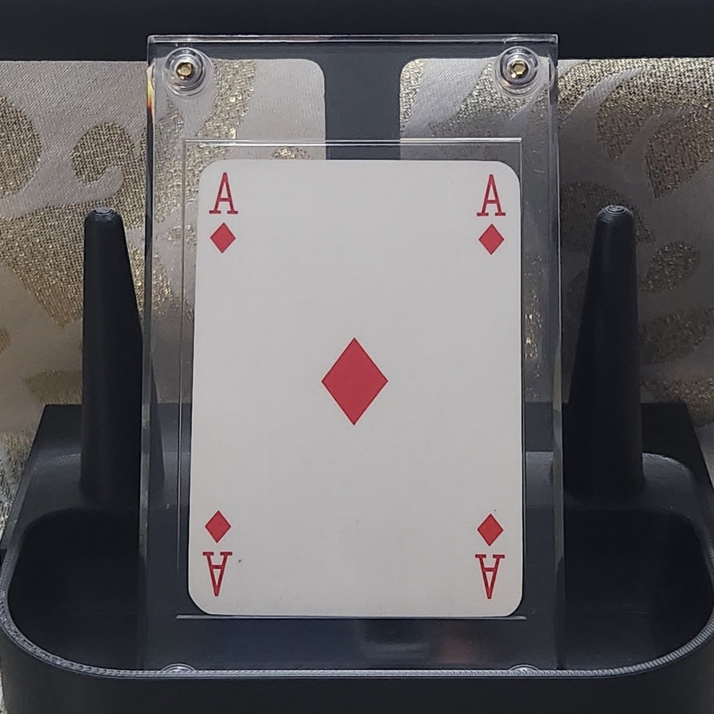 Louis Vuitton Ace of Diamonds Playing Card mounted with COA